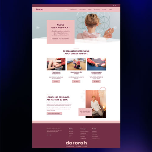 Grafiker Programmierer Website Feldenkrais StudioBerlin