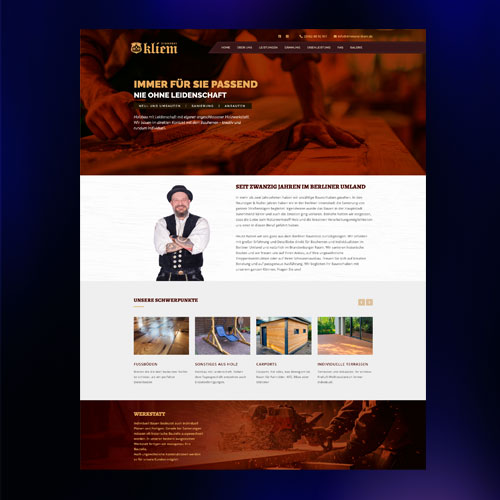 Zimmerei Kliem Webdesigner